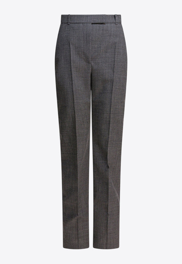 Alexander McQueen Straight-Leg Tailored Pants Gray 826951QJAFD1121_82396