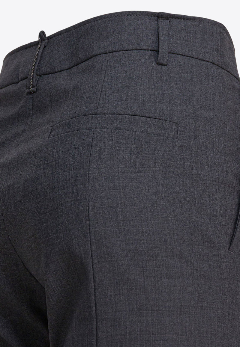 Alexander McQueen Straight-Leg Tailored Pants Gray 826951QJAFD1121_82396