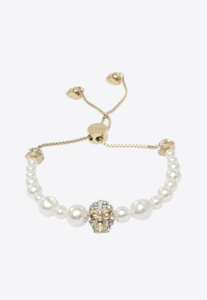 Alexander McQueen Pearl Friendship Bracelet Gold 836479J161P1953_82210