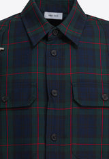 Alexander McQueen Tartan Check Long-Sleeved Shirt Black 838500QRACD1355_d3b56efc-f92d-475f-93fd-6b74b003e5bb