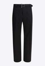 Alexander McQueen Hose Mit T-bar Straight-Leg Pants Black 838658QSAA91000_f52e3171-a5c0-416a-89f3-4b0f740cb336
