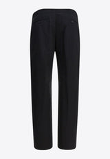 Alexander McQueen Hose Mit T-bar Straight-Leg Pants Black 838658QSAA91000_f52e3171-a5c0-416a-89f3-4b0f740cb336