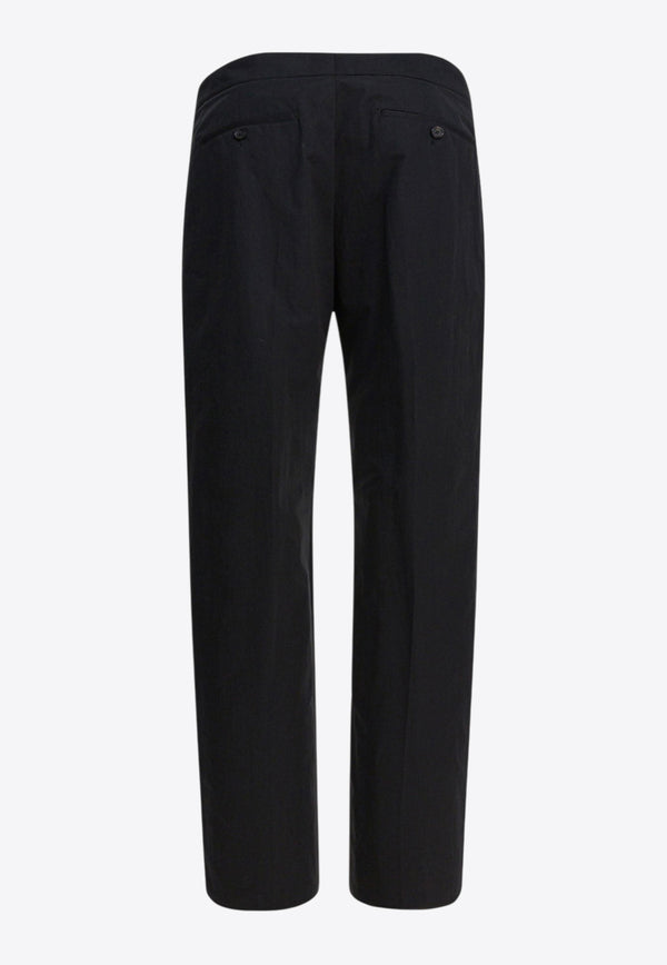 Alexander McQueen Hose Mit T-bar Straight-Leg Pants Black 838658QSAA91000_f52e3171-a5c0-416a-89f3-4b0f740cb336