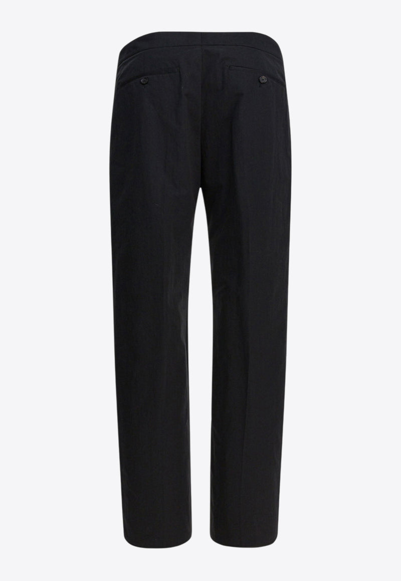 Alexander McQueen Hose Mit T-bar Straight-Leg Pants Black 838658QSAA91000_f52e3171-a5c0-416a-89f3-4b0f740cb336