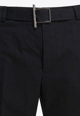 Alexander McQueen Hose Mit T-bar Straight-Leg Pants Black 838658QSAA91000_f52e3171-a5c0-416a-89f3-4b0f740cb336