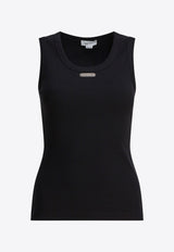 Alexander McQueen Logo Plaque Tank Top Black 839507QLAER1000_82261