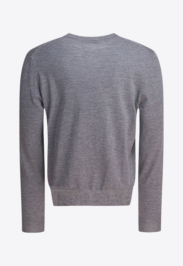 Alexander McQueen Embroidered Skull Wool Sweater Gray 839686Q1BEC1364_bb321a2c-19ef-4fd4-8945-366c69d55e5b