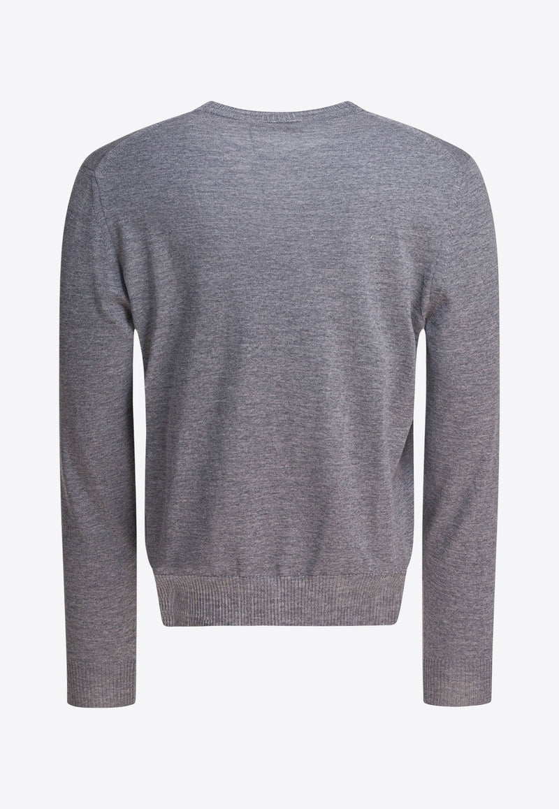 Alexander McQueen Embroidered Skull Wool Sweater Gray 839686Q1BEC1364_bb321a2c-19ef-4fd4-8945-366c69d55e5b