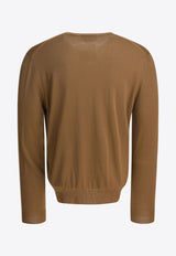 Alexander McQueen Embroidered Skull Wool Sweater Camel 839686Q1BEC2131_470be731-d08a-4040-9b24-280a139dc0dd