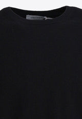 Alexander McQueen Wool Sweater with Back-Pendant Black 839688Q1BED1000_66a62f82-4296-4649-a98a-846a8b9400b3