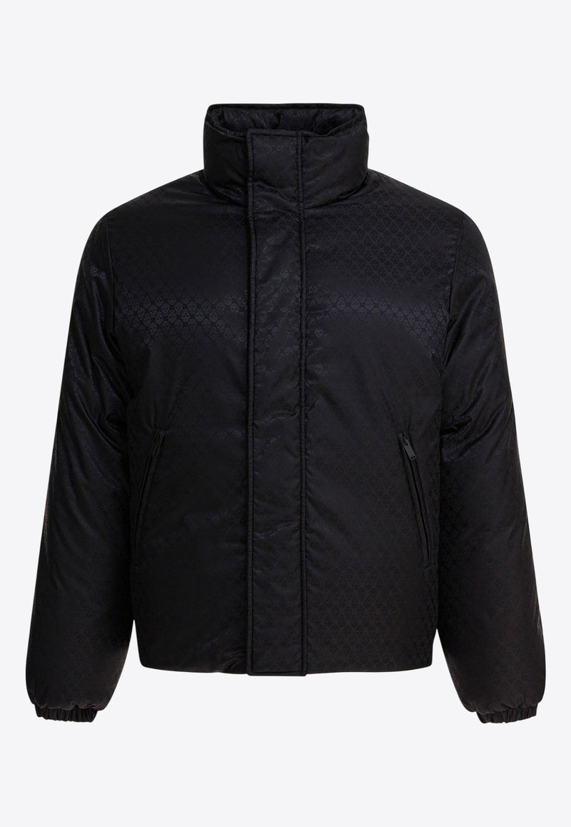 Alexander McQueen Skull Jacquard Puffer Jacket Black 843522QRACA1000_c311d594-256e-41e2-b352-d2c50610d38f