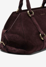 Alexander McQueen Farringdon Suede Top Handle Bag Bordeaux 8456441MAA56050_9c15b7df-1ee7-489c-9fff-93f28617347b