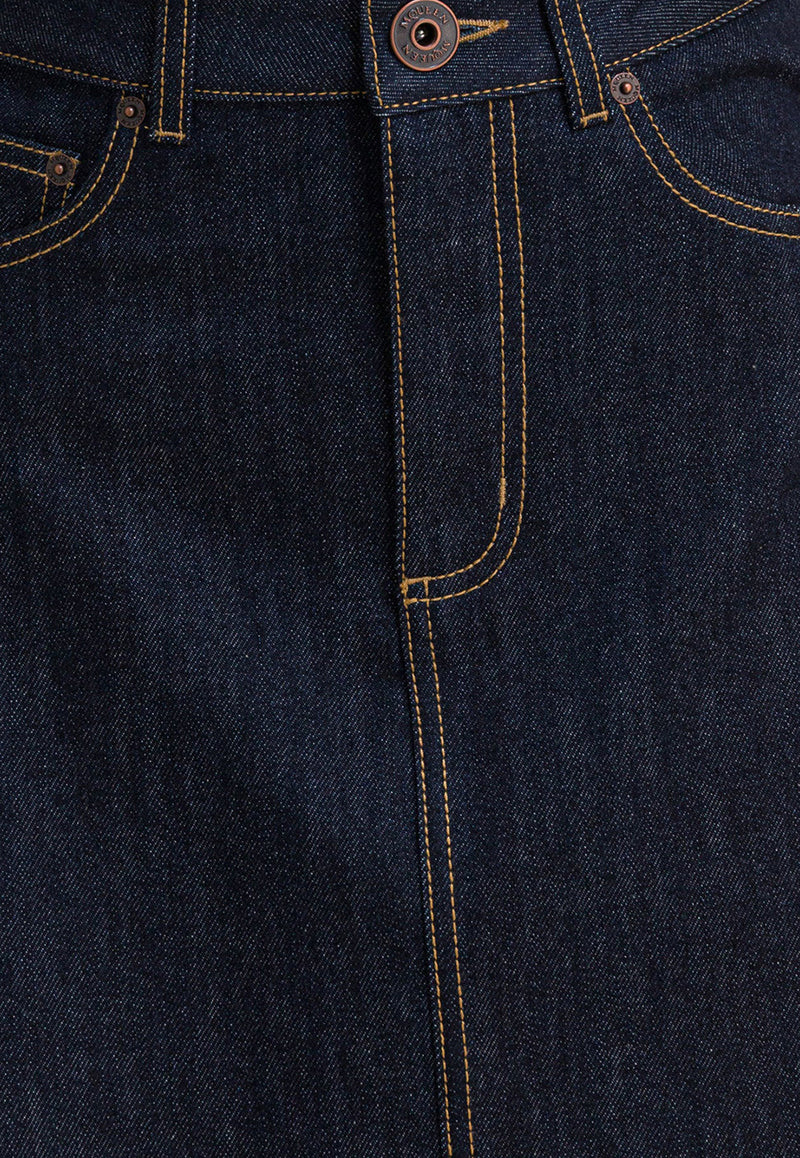 Alexander McQueen Mini Denim Flared Skirt Blue 847959QMADZ4098_ac0c0375-a602-4ee1-a022-74a87940c896