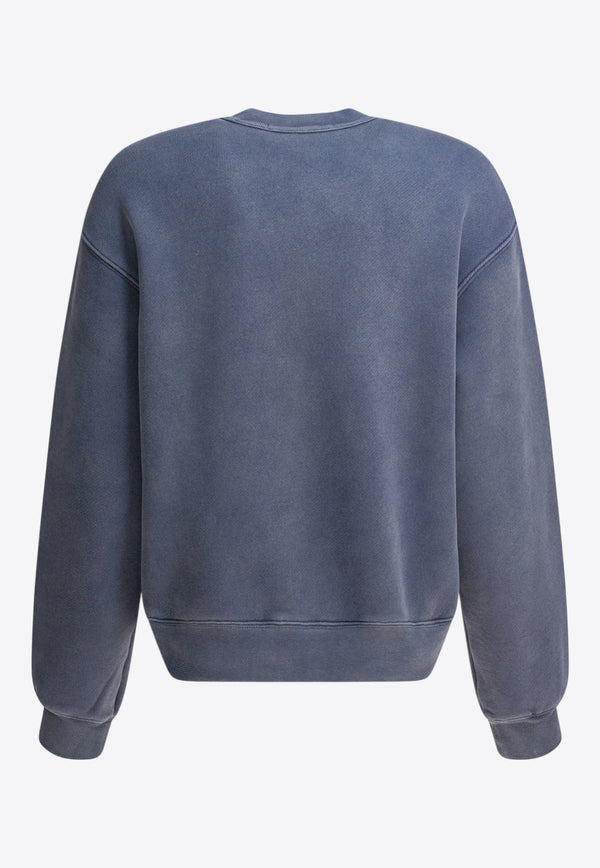 Alexander Wang Logo Embroidered Faded Sweatshirt Blue 4CC3241518402D_82059