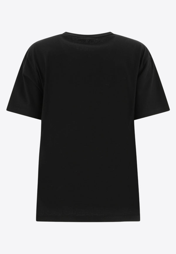 Alexander Wang Puff Logo Jersey T-shirt Black 4CC3241520001_81889