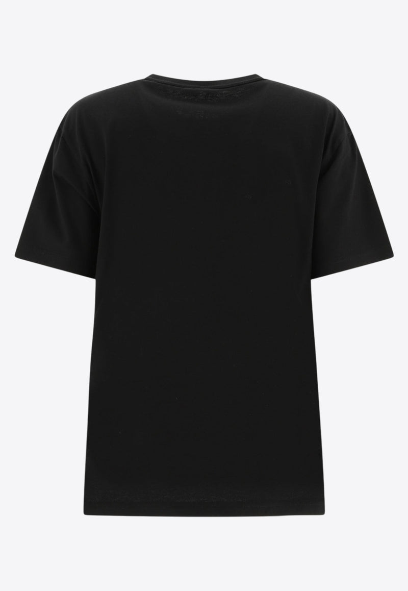 Alexander Wang Puff Logo Jersey T-shirt Black 4CC3241520001_81889