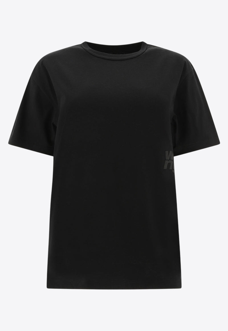 Alexander Wang Puff Logo Jersey T-shirt Black 4CC3241520001_81889