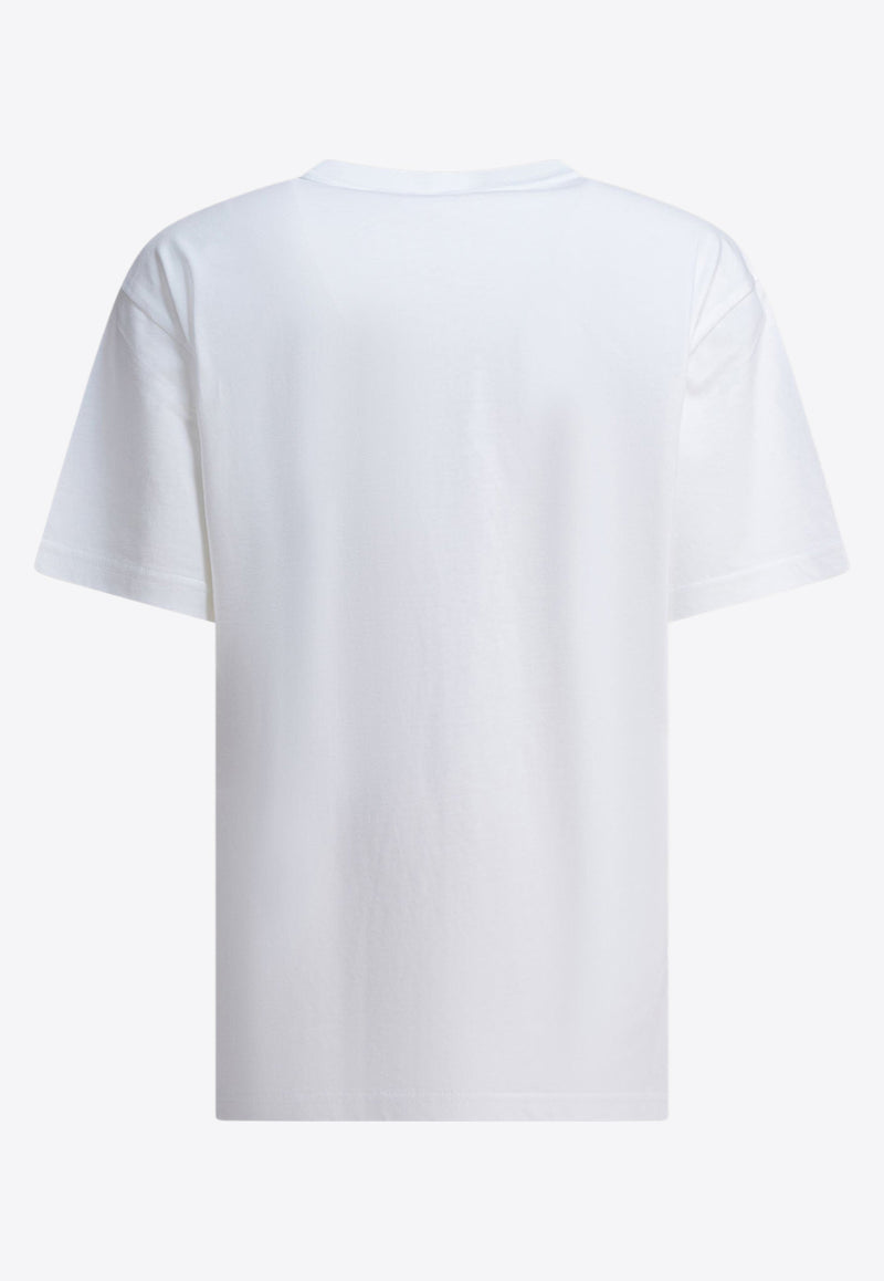 Alexander Wang Puff Logo Jersey T-shirt White 4CC3241520100_82007