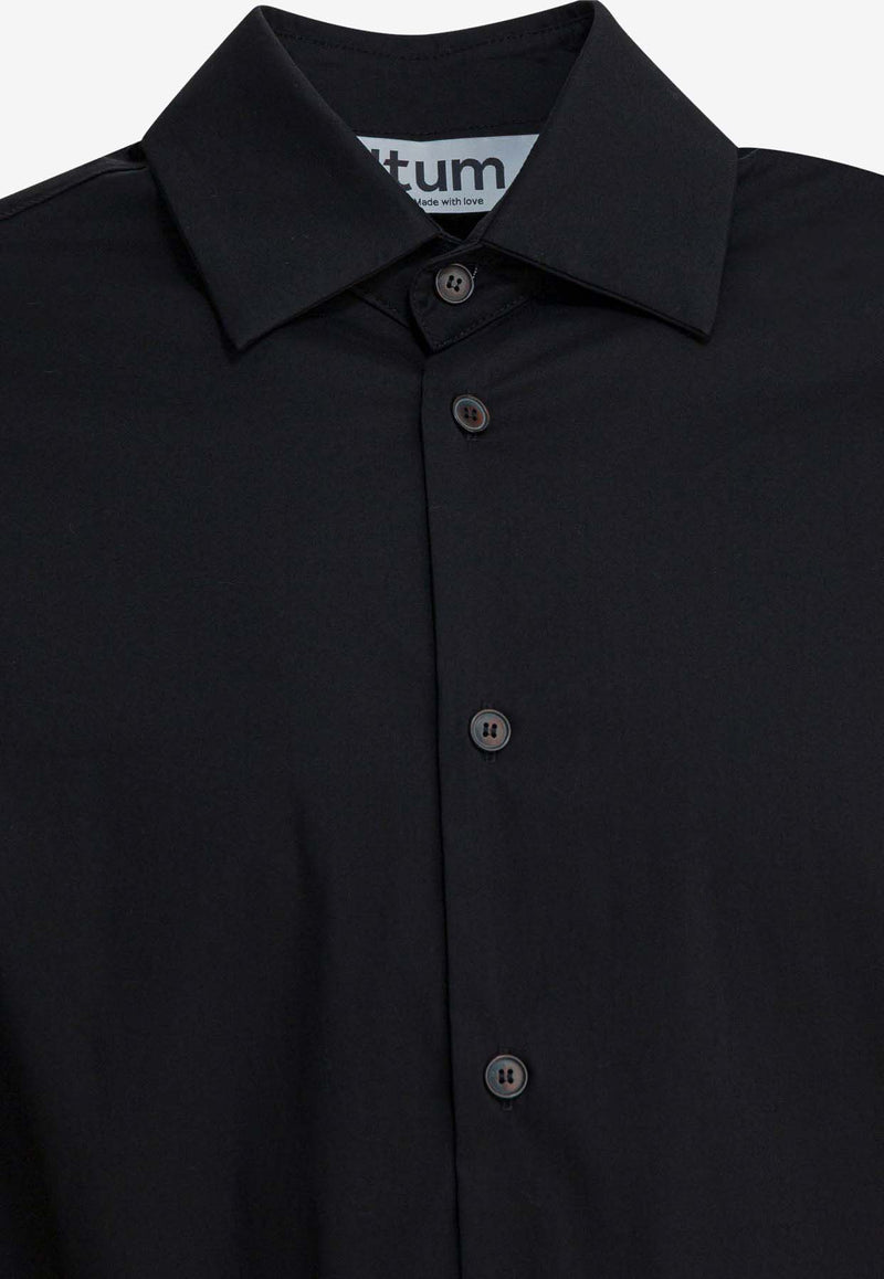 Altum Logo-Embroidered Buttoned Shirt SHIRT01BLACK_661f20e7-eeb4-4458-a914-ed8017ab61de