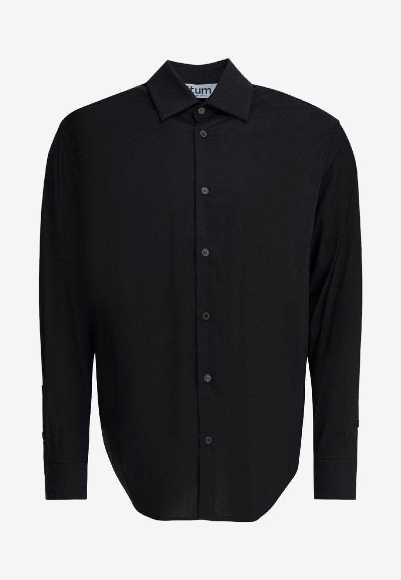 Altum Logo-Embroidered Buttoned Shirt SHIRT01BLACK_661f20e7-eeb4-4458-a914-ed8017ab61de