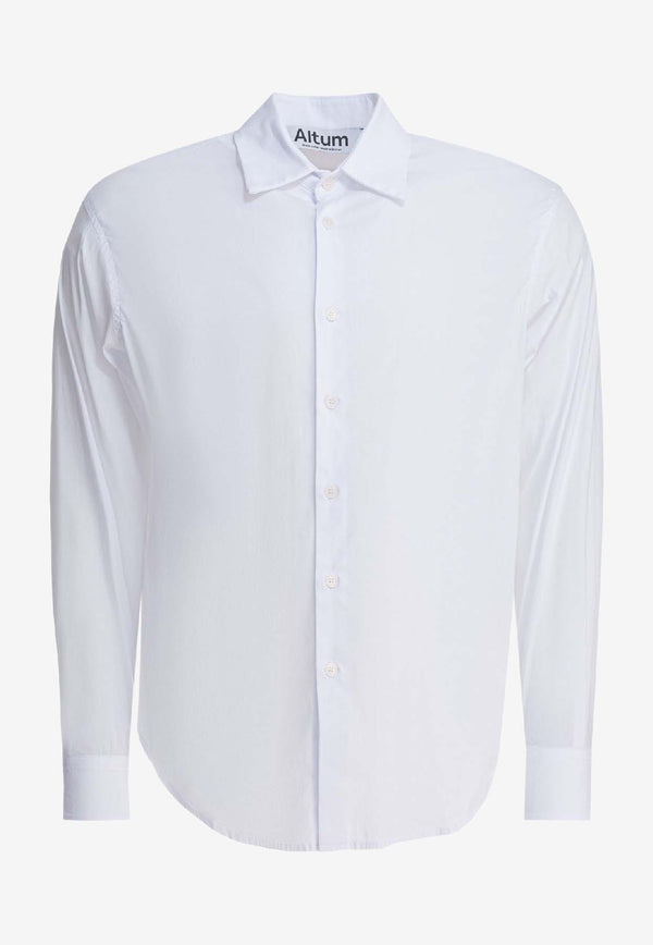 Altum Logo-Embroidered Buttoned Shirt SHIRT01WHITE_f620e157-a136-4f87-831a-922bca083ea7