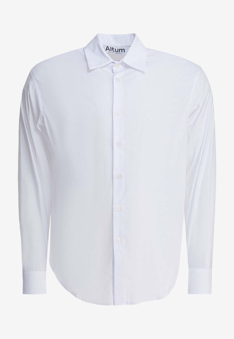 Altum Logo-Embroidered Buttoned Shirt SHIRT01WHITE_f620e157-a136-4f87-831a-922bca083ea7