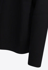 AMI PARIS Wool Crewneck Sweater Black