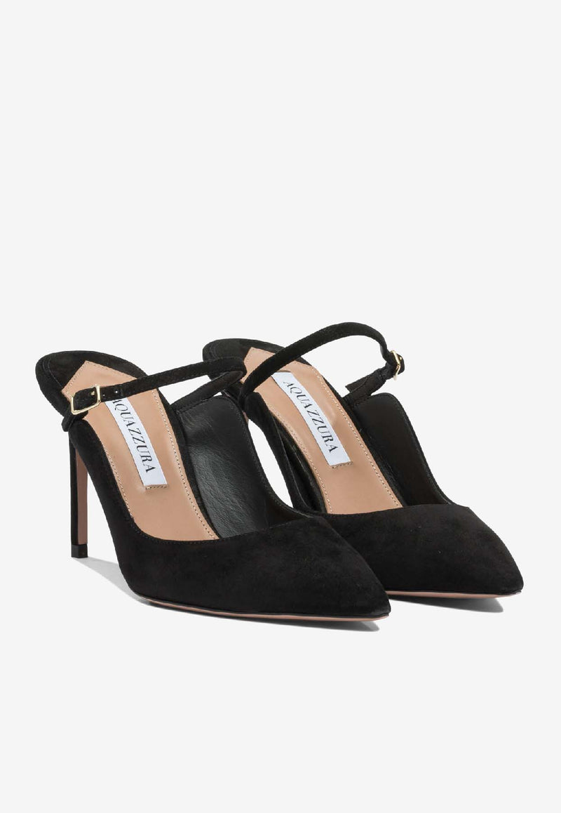 Aquazzura Mary Jane 80 Suede Mules Black BLZMIDM0SUE000_0a91d966-e46e-42e3-a22b-e6adbdec60d3