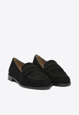 Aquazzura Martin Suede Loafers Black MTIFLAM0SUG000_82766