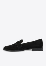 Aquazzura Martin Suede Loafers Black MTIFLAM0SUG000_82766