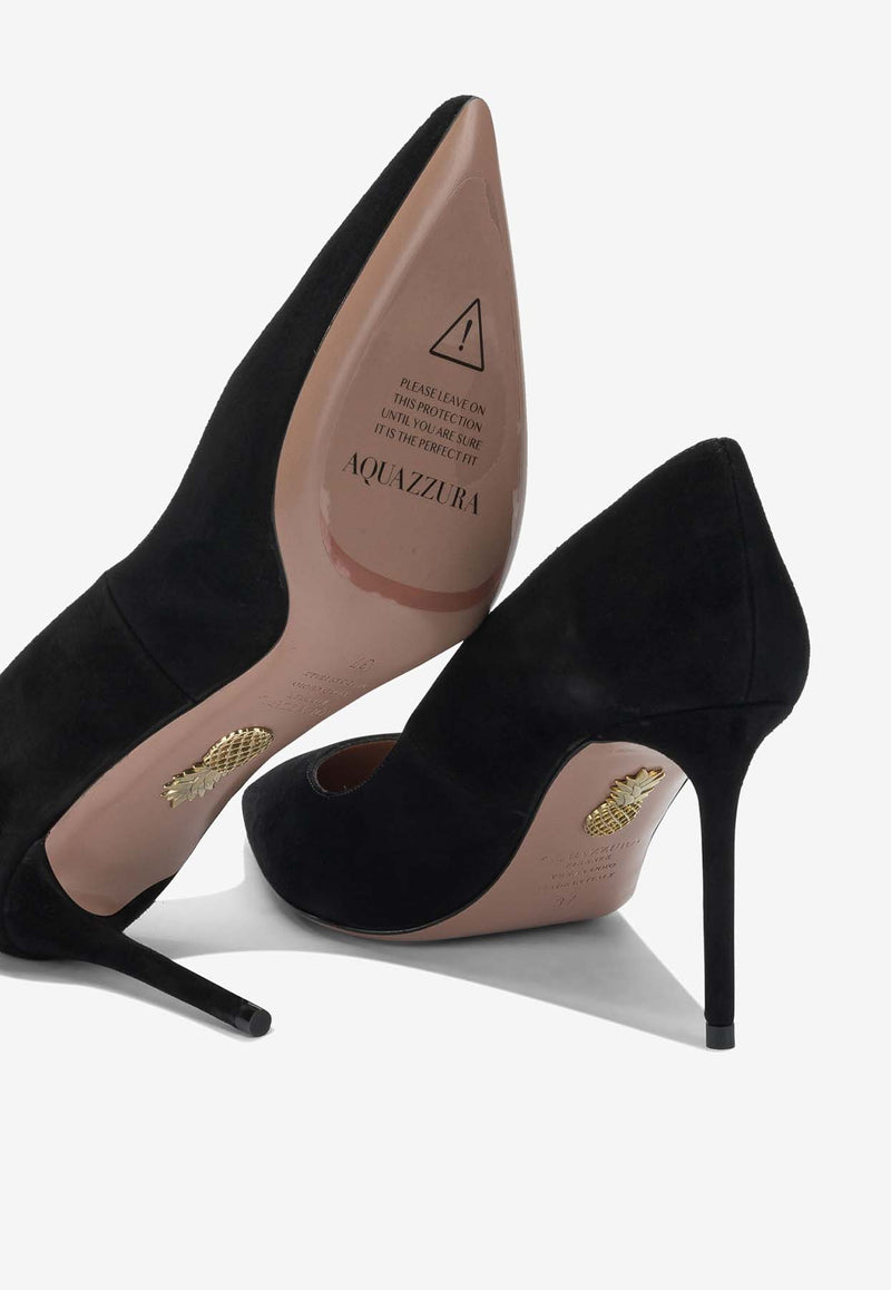 Aquazzura Purist 85 Suede Pumps Black PURMIDP1SUE000_200208d0-11fb-47c8-843b-0670d449b322