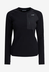 Arc'teryx Kyanite Crewneck Top with Embroidered-Logo X000009048KYANITEBLACK_9fd86462-dc31-4253-8d07-c7b38372446b