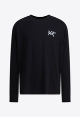 Arc'teryx Kragg SL Long-Sleeved T-shirt Black X000009537KRAGG SLCTNBLACK/ARCTIC SILK_2bae1e8d-bbac-4b89-884f-a5b0d1e9cf0b