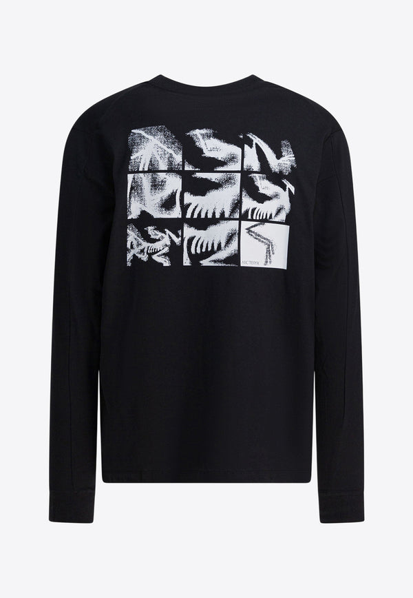 Arc'teryx Kragg SL Long-Sleeved T-shirt Black X000009537KRAGG SLCTNBLACK/ARCTIC SILK_2bae1e8d-bbac-4b89-884f-a5b0d1e9cf0b