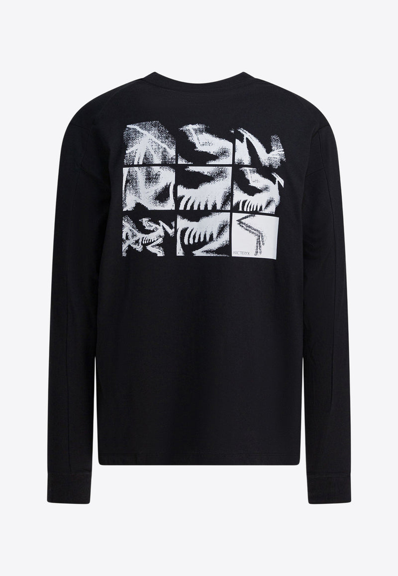 Arc'teryx Kragg SL Long-Sleeved T-shirt Black X000009537KRAGG SLCTNBLACK/ARCTIC SILK_2bae1e8d-bbac-4b89-884f-a5b0d1e9cf0b