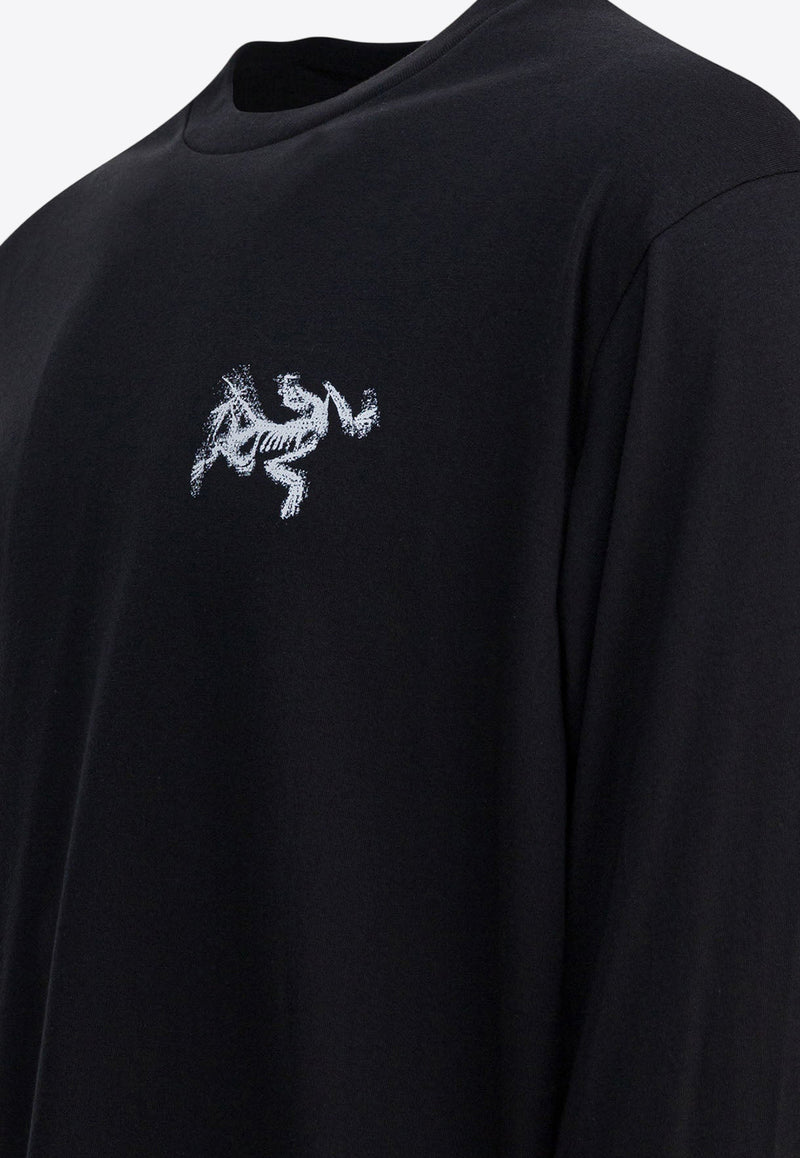 Arc'teryx Kragg SL Long-Sleeved T-shirt Black X000009537KRAGG SLCTNBLACK/ARCTIC SILK_2bae1e8d-bbac-4b89-884f-a5b0d1e9cf0b
