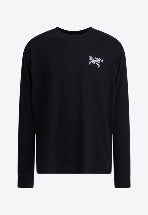 Arc'teryx Kragg SL Long-Sleeved T-shirt Black X000009537KRAGG SLCTNBLACK/ARCTIC SILK_2bae1e8d-bbac-4b89-884f-a5b0d1e9cf0b