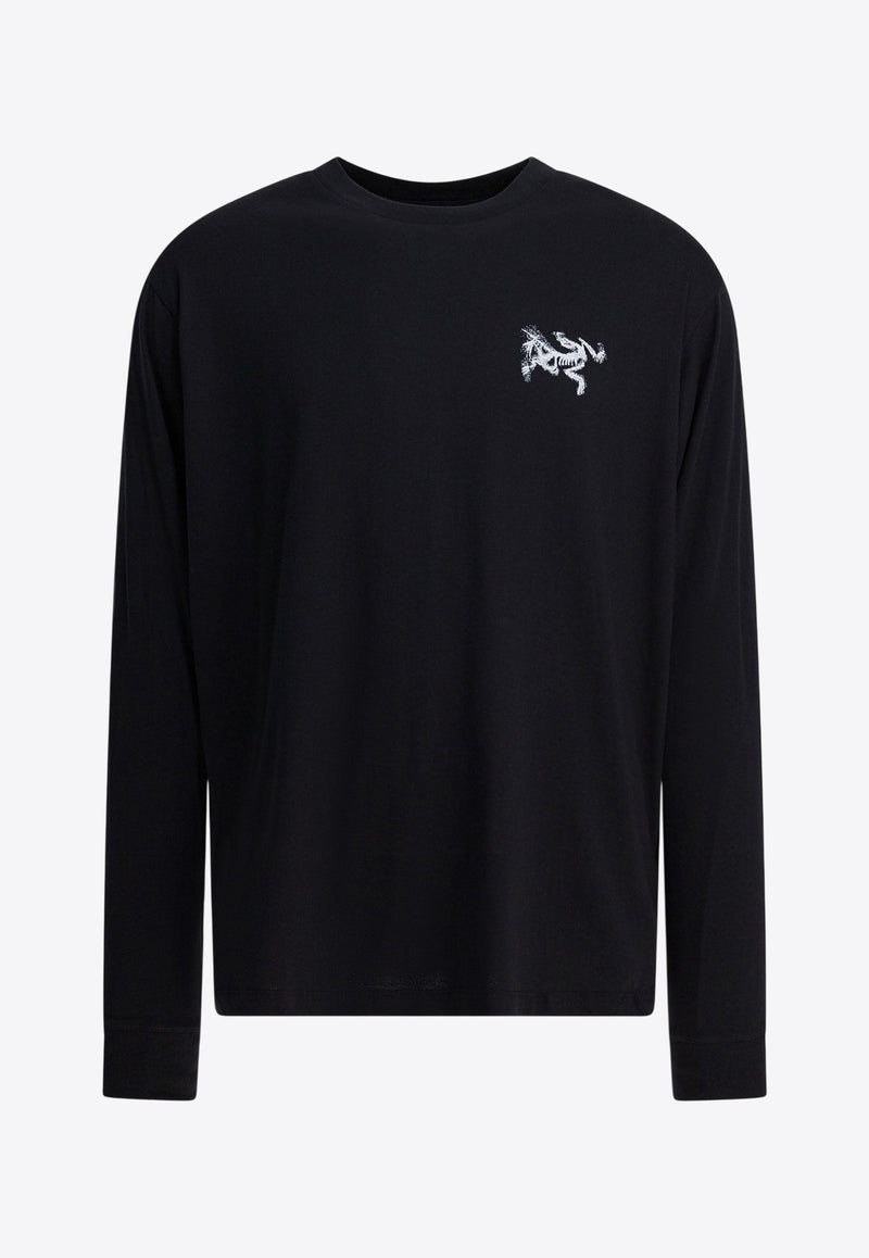Arc'teryx Kragg SL Long-Sleeved T-shirt Black X000009537KRAGG SLCTNBLACK/ARCTIC SILK_2bae1e8d-bbac-4b89-884f-a5b0d1e9cf0b