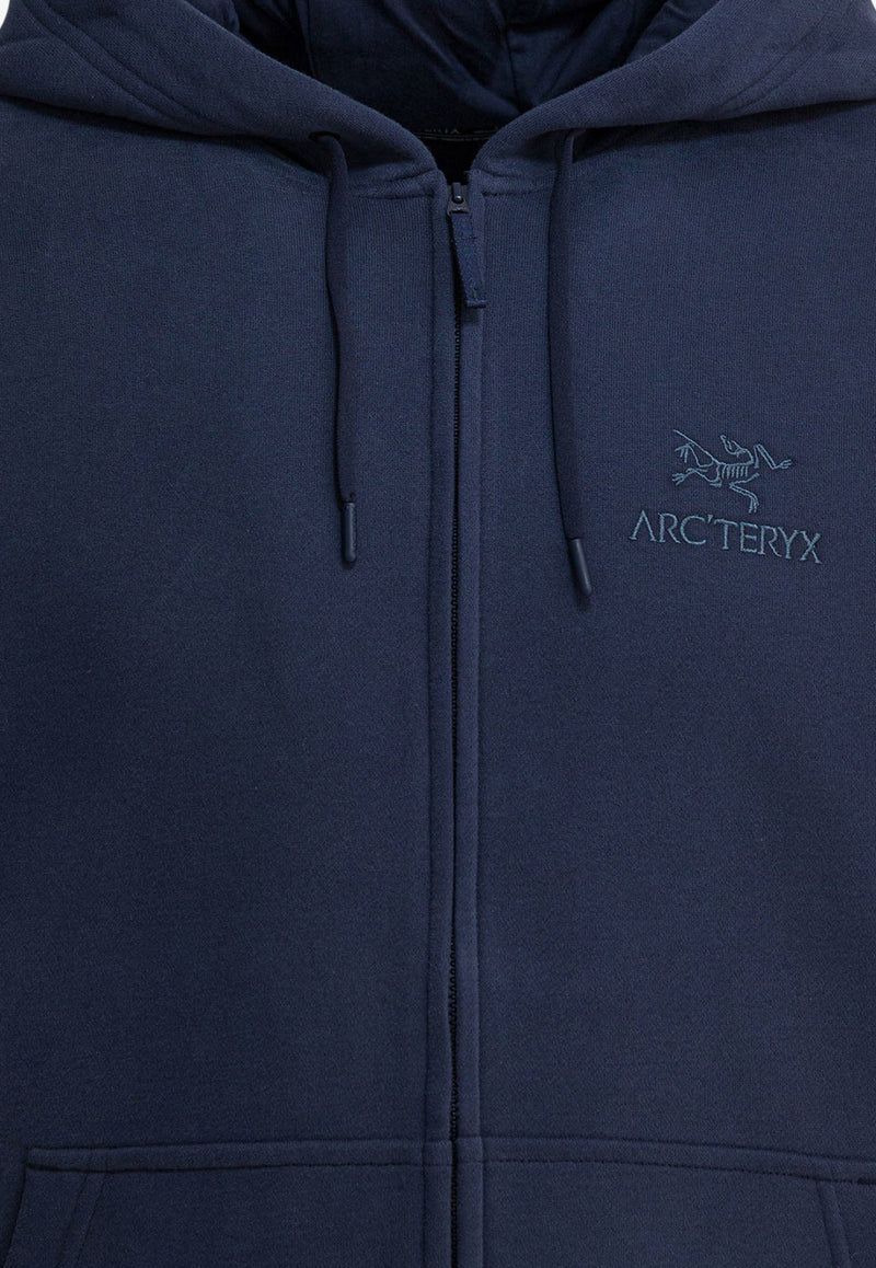 Arc'teryx Emblem Full Zip-Up Hooded Sweatshirt Blue X000009929EMBLEM FZBLACK/SAPHIRE_eae40a82-3611-4ed4-877a-9534d9a2d040