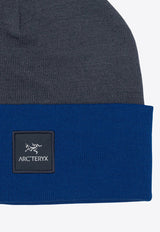 Arc'teryx Two-Tone Logo Patch Beanie Blue X000009931COLOUR BLOCK TOQUEBLACK SAPPHIRE/VITALITY_ca382cd1-31a5-493b-a56b-1685996a8592