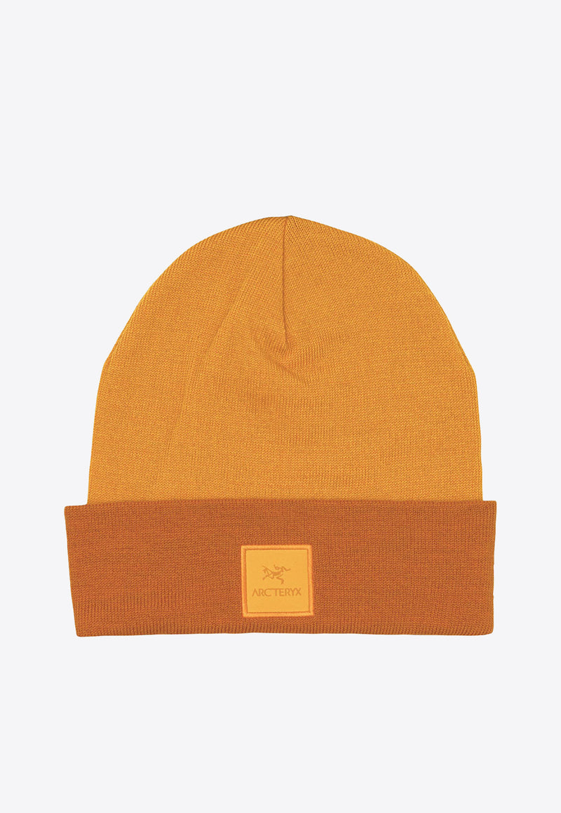 Arc'teryx Two-Tone Logo Patch Beanie Orange X000009931COLOUR BLOCK TOQUEBLAZE/COPPER SKY_3fd2da44-a8ef-4057-bd7f-b5b3b2a301d3