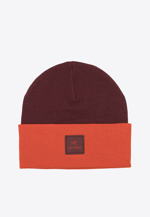 Arc'teryx Two-Tone Logo Patch Beanie Burgundy X000009931COLOUR BLOCK TOQUEMARS/DINASTY_e762a3f8-f9eb-438f-ba3d-29a4a60ce575