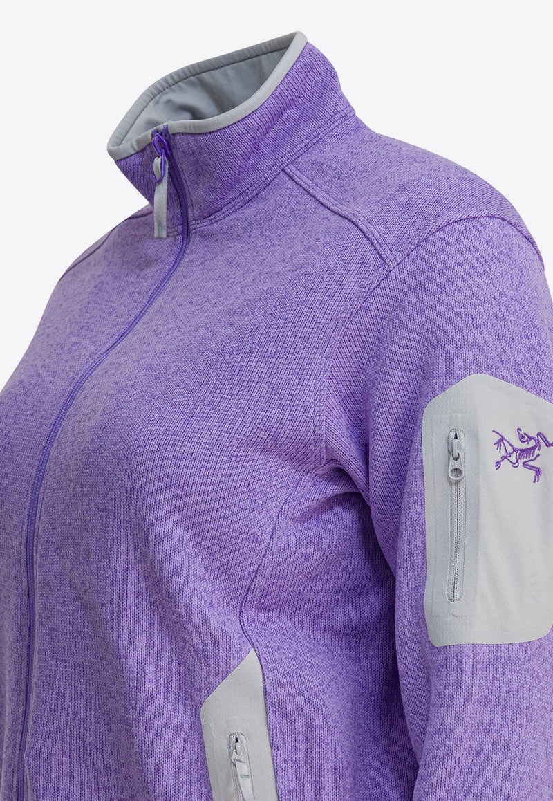 Arc'teryx Covert Zip-Up Fleece Jacket Purple X000010559COVERT CDGBLISS HEATHER_af6cbd94-a05f-4c94-aa46-1eb03371b8df