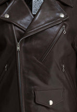 Auralee Riders Leather Jacket A25AB01LADARK BROWN_5286a5ac-e367-47e9-ad3c-37f0a7096d4a