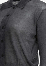 Auralee Mohair-Blend Buttoned Cardigan  A25AC01FGTOP CHARCOAL_3f1aff28-e563-48a7-bcff-f1b7923dad16