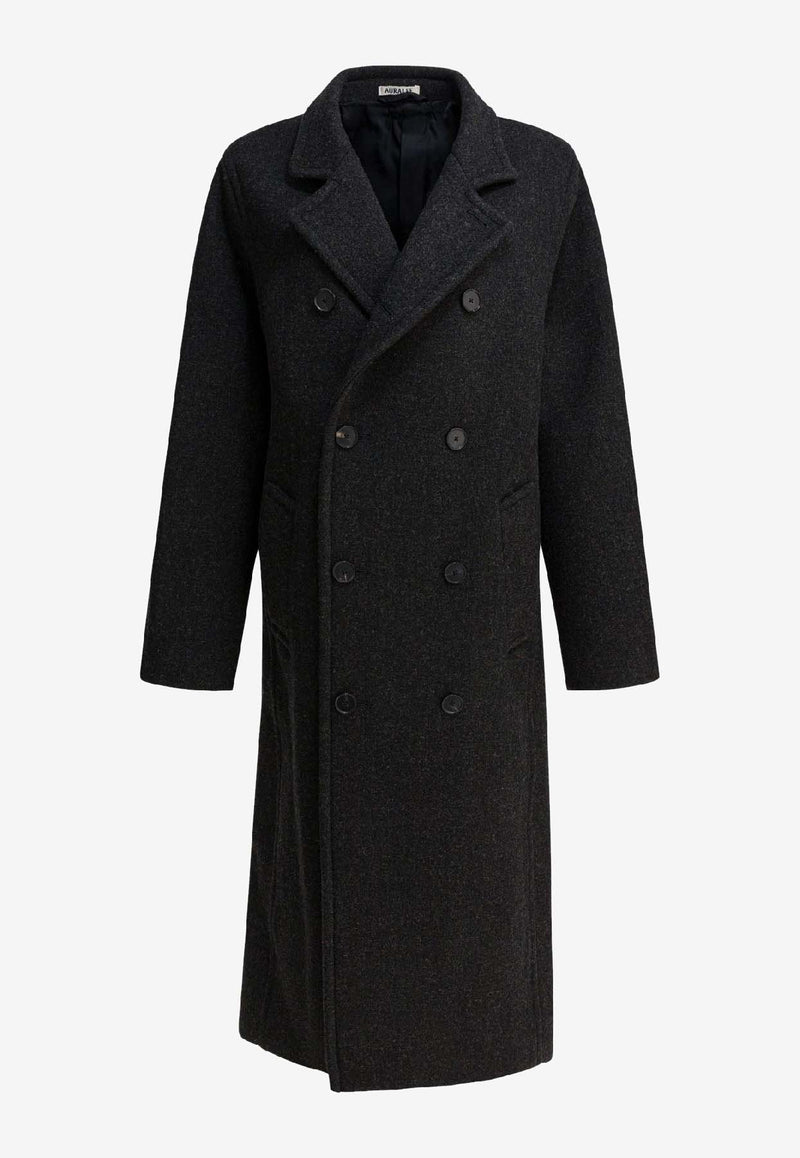 Auralee Double-Breasted Long Wool Coat Gray A25AC01HDDARK CHARCOAL_6f9371d9-23e2-4617-bef4-43824f606295