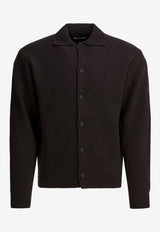 Auralee Wool Buttoned Cardigan  A25AC01RKTOP BROWN_74b2d5dc-103b-4223-bdc6-e3741654a157