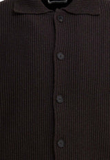 Auralee Wool Buttoned Cardigan  A25AC01RKTOP BROWN_74b2d5dc-103b-4223-bdc6-e3741654a157