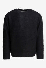 Auralee Mohair Crewneck Sweater  A25AP02KMINK BLACK_ba86c141-89a9-4b30-a7ea-8b0bdb55aa1e