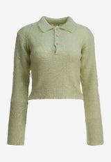 Auralee Mohair-Blend Polo Sweater  A25AP03KMLIGHT KHAKI_8a8a191e-9f29-4a81-9070-2ab7cb8e2fbd